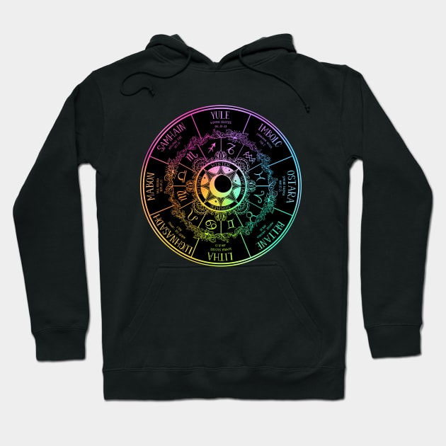 Wheel of the Year Hoodie by OccultOmaStore